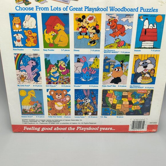 Muppet Babies Jigsaw Puzzle Kermit Miss Piggy Wood Board Sealed 7 Piece - Picture 9 of 9